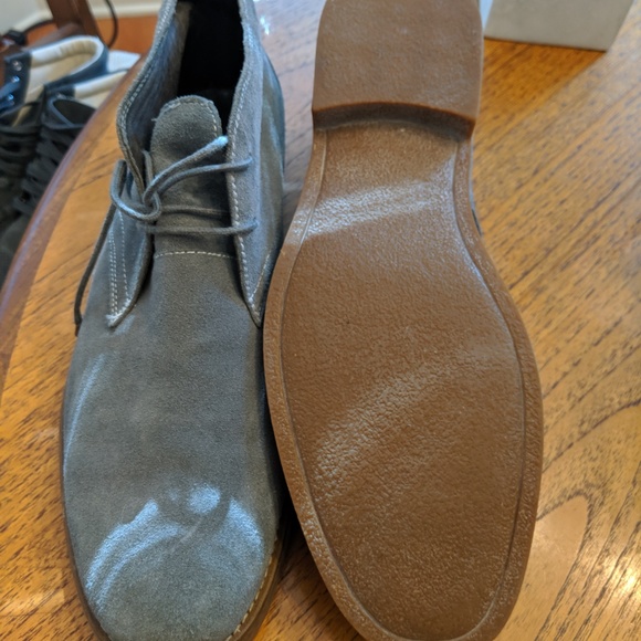 Joseph Abboud Light Grey Suede Desert Boots Chukka main image 3